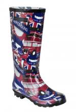 Botas de agua con print londinense de Gioseppo